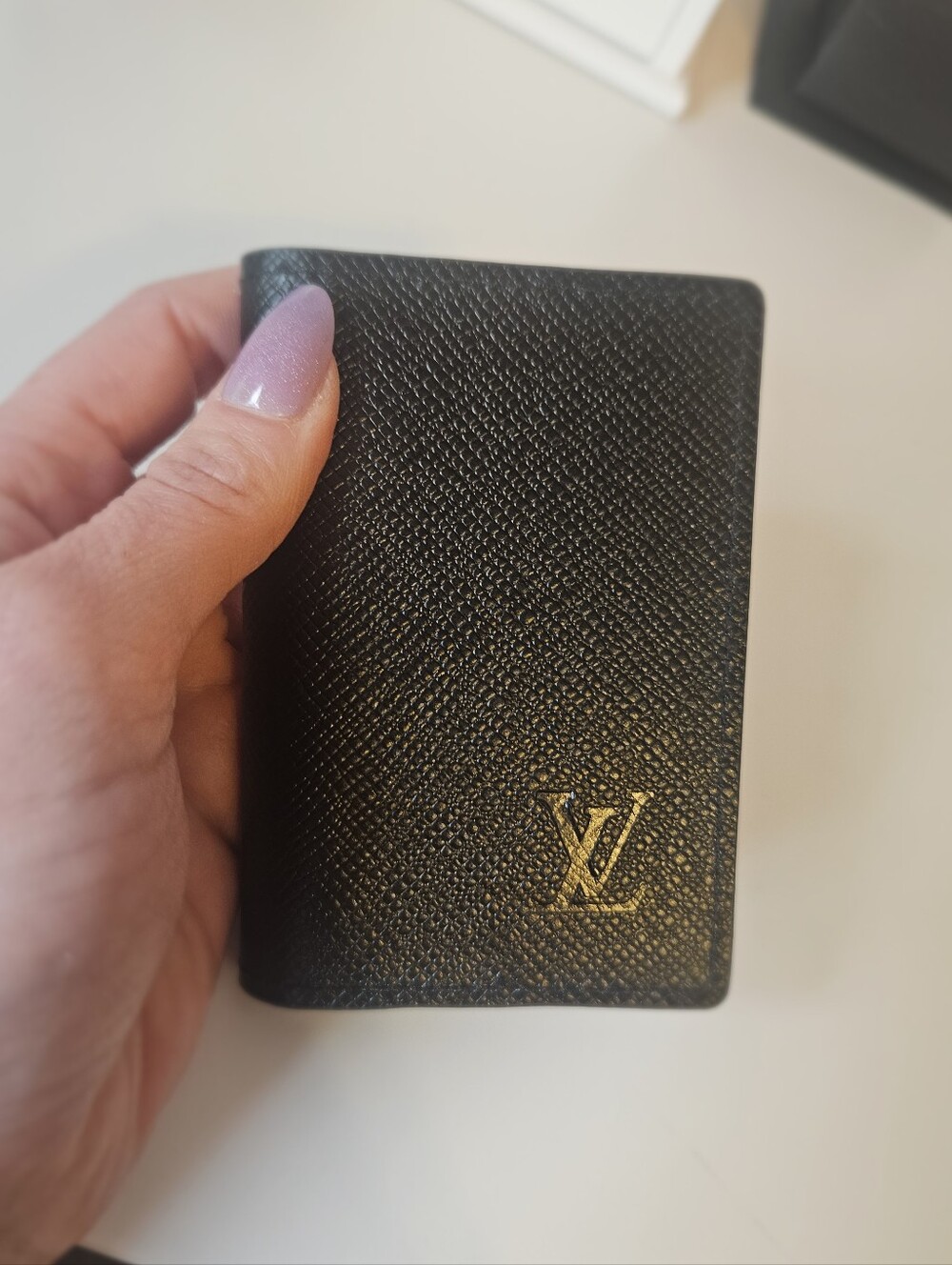 Black Card & Key Holder with Black Emblem